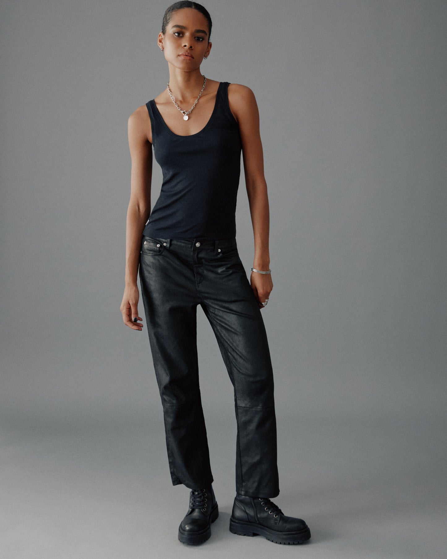 The Black Sheer Tank Top