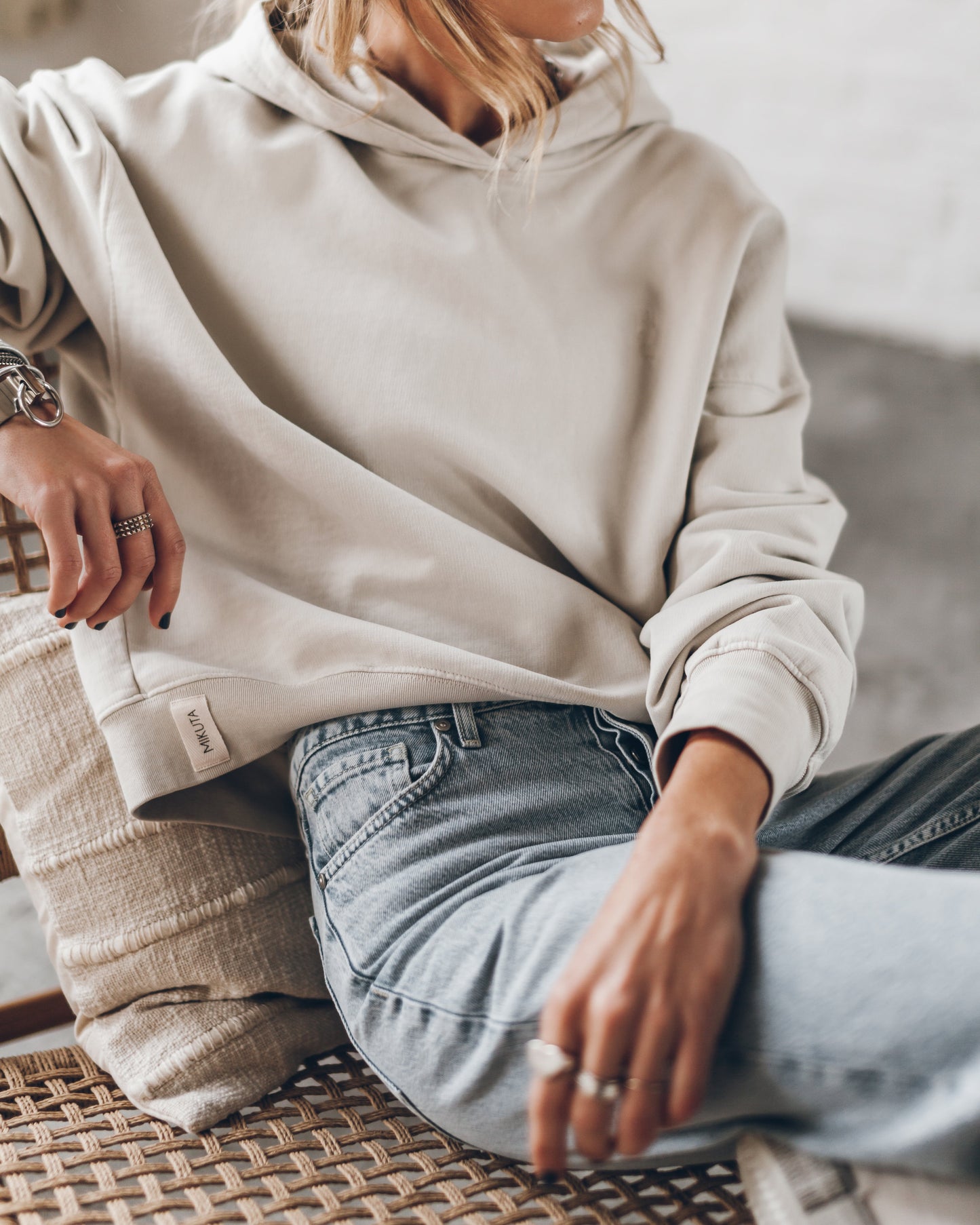 O moletom com base leve