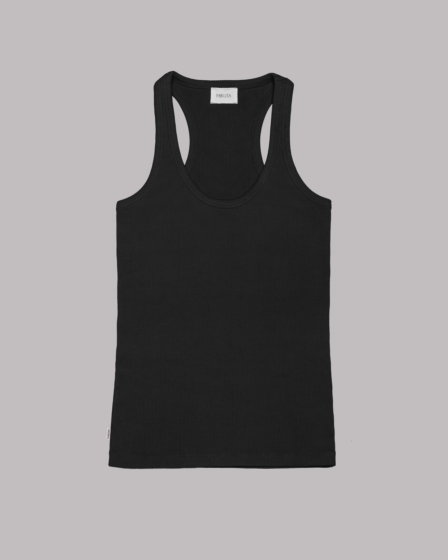 The Black Ribbed Tank Top