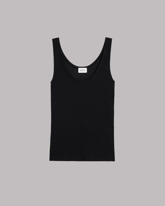 The Black Sheer Tank Top