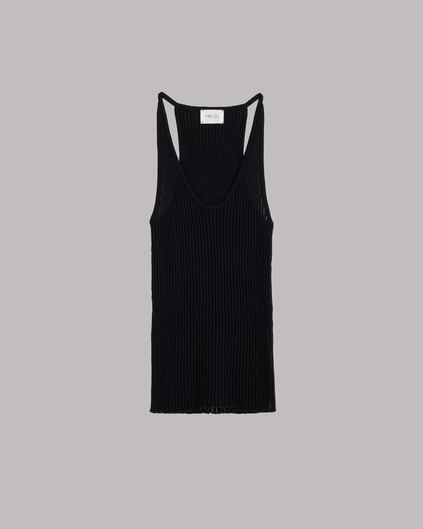 The Black Striped Relaxed Tank Top