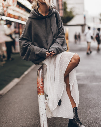 The Dark Faded Oversized Hoodie