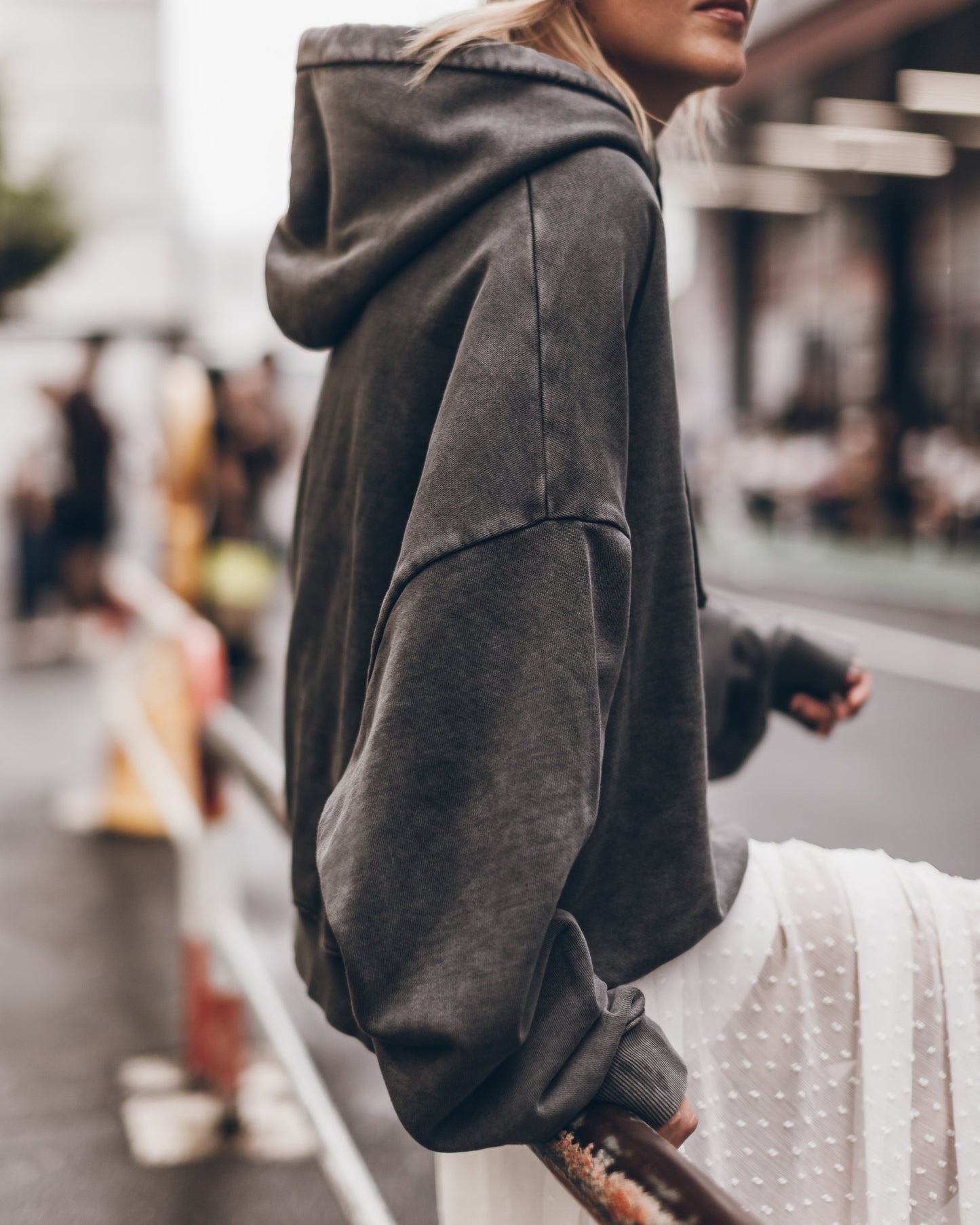 The Dark Faded Oversized Hoodie