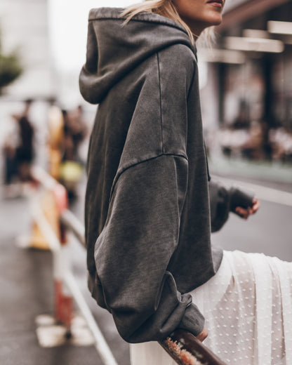 The Dark Faded Oversized Hoodie