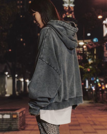 The Dark Faded Oversized Hoodie